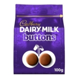 Cadbury Dairy Milk Buttons, Creamy Chocolate, 100 G – £1.23 S&S