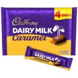 Cadbury Dairy Milk Caramel Chocolate Bar 4 Pack Multipack 148g – In Store Coventry