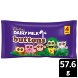 Cadbury Dairy Milk Chocolate Buttons 4 Pack Multipack 57.6g (4 x 14.4g)