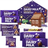 Cadbury Dairy Milk Chocolate Christmas House Kit 840.8g with a Selection of White & Milk Chocolates – Clubcard Price