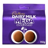Cadbury Dairy Milk Mega Buttons, Giant Chocolate Buttons, 192 G (Pack of 1)