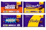 Cadbury Double Decker / Dairy Milk Caramel / Flake / Boost Chocolate Bars 4pk – S&S £1.42 / £1.28