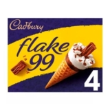 Cadbury Flake 99 Cones 4 X 125ml