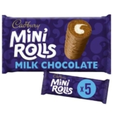 Cadbury Milk Chocolate Mini Rolls Cakes Multipack Snack 5pk