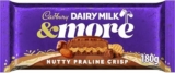 Cadbury Nutty Praline Crisp Chocolate Bar 180g – £1.82 / £1.63 S&S