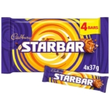 Cadbury Starbar Chocolate Peanut Bar Multipack 4 Pack 4 x 37g -Clubcard Price