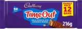 Cadbury Timeout Milk Chocolate Covered Wafer 12 x 18g – £1.68 / £1.50 S&S