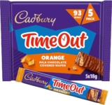 Cadbury Timeout Orange, Multipack 5 Bars x 18 g, 90 g Total (Pack of 1)