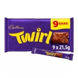 Cadbury Twirl Milk Chocolate 9 Pack Multipack 193.5 G