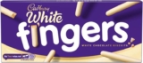 Cadbury White Chocolate Fingers Biscuits, 114 g