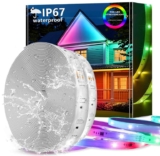 Calflux LED Strip Lights 20m Waterproof RGB with APP & Remote Control Music Sync – Multicolour 20m (2 x 10m)