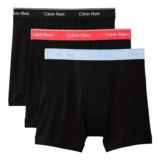 Calvin Klein Mens 3 Pack Boxer Briefs with Logo Waistband