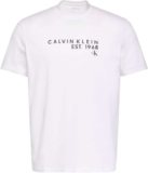 Calvin Klein Mens LV04RF800G Graphic T-Shirt – White (Bright White) – Size XXL