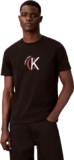 Calvin Klein Mens Ss 30s Whsl Ckj 2tone Ck Graphic Lv14re829g Graphic Tees (Pack of 1)