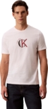 Calvin Klein Mens Ss 30s Whsl Ckj 2tone Ck Graphic Lv14re829g Graphic Tees (Pack of 1)