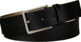 Calvin Klein Mens Warmth Square Buckle 3.5 cm Smooth Belt
