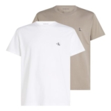 Calvin Klein Monologo Mens 2-Pack Short Sleeve T-Shirts, Multicolor XXS