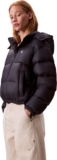 Calvin Klein Womens Essential Mid Weight Puffer Jacket with Hood