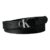 Calvin Klein Womens Facet Buckle Pebble Strap Belt Black