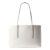 Calvin Klein Womens Foil Logo Tote Bag White Alyssum