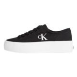 Calvin Klein Womens Low Top Vulcanised Flatform Trainers, Black 5