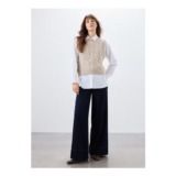 Camel Knitted Vest Top Camel XS