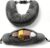 Campoverde Travel Neck Pillow Storage Bag, U-Shaped Pillowcase with Adjustable Shoulder Strap, Portable Organizer for Flight, Train and Car Travel(Dark Grey)
