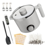 Candle Wax Melter with Pour Spout, Candle Making Kit for Adult Beginners,