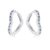 Cangall 925 Silver Dainty Sapphire CZ Love Heart Huggie Earrings