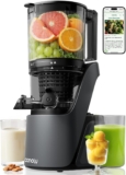 Canoly 3-in-1 Cold Press Juicer Machines,150mm Feed Chute Slow Juicer All-in-One: Juice, Sorbet & Nut Milk, 2.6L Large Hopper Masticating Juicer, Powerful AC Brushless Motor, Self Precut System