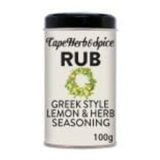 Cape Herb & Spice Greek Style Lemon & Herb Seasoning 100g
