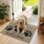 Capslpad Dirt Trapper Door Mat Indoor 50x80cm Non-Slip Machine Washable Entrance Rug Easy Jute Durable Inside Floor Mat for Entryway, Front Back Door Muddy Wet Shoes and Paws, Black Paw