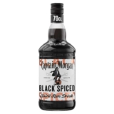 Captain Morgan Black Spiced Spirit Drink with Caribbean Rum 40% vol 70cl Aged in Oak Barrels, Notes of Caramel, Vanilla & Black Cherry