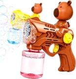 Capybara Bubble Guns for Kids, Automatic Bubble Machine for Kids, Capybara Bubble Makers with Lights, Bubbles Blower for Children, Summer Toy, for Outdoor Party Wedding Birthday.-C