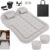 Car Air Mattress Bed, Portable Inflatable Car Mattress with Pillow for Camping, Travel, RV, Minivan, MPV, and Trunk Sleeping (Grey)