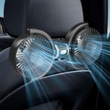 Car Fan for Backseat, Auto Car Cooling Fan with Dual Head, Separate Control Car Fan with 3 Speeds – Sold by bai wei ju shangmao / FBA