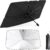 Car Windshield Sun Shade Umbrella, Foldable 360 Rotatable Bendable Support Rod, 99% Uv Protection, Keeps Car Cooler, Reflective Uv & Heat Protection, One-Touch Open, For Cars Suvs Trucks