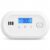 Carbon Monoxide Alarm with Digital Display, Battery Powered CO Detector with Replaceable AA Batteries, 10-Year Sensor Life, 85 dB Alert, EN 50291, for Home & Travel, 1 Pack