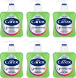 Carex 2 Hour Protection Antibacterial Aloe Vera Hand Wash, Added Natural Moisturisers, Gentle & Protects Hands, Bulk Buy, Pack of 6 x 250ml
