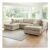 Carina Enzo 5 Seater Stone U-Shape Sofa