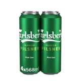 Carlsberg Pilsner 4 x 568ml (£3.80 s&s)