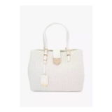Carvela White Woven Tote Bag
