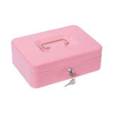 Cash Box with Combination Lock and Coin Tray, Lockable Tin