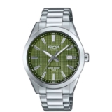 Casio Edifice Green Dial Silver Tone Stainless Steel Bracelet Watch