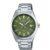 Casio Edifice Green Dial Silver Tone Stainless Steel Bracelet Watch