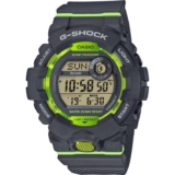 Casio G-Squad Mens Watch – Grey Green Digital Bluetooth Step Tracker GBD-800-8ER. SB Watches and Time FBA
