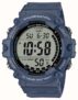 Casio Illuminator 10 Year Battery Blue Digital Resin Strap Watch with code