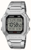 Casio Illuminator Watch , 100M WR, 10 Year Battery, Stainless Steel Band, Model: W-800HD-1AVEF, with code (Backorder)