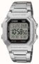 Casio Illuminator Watch , 100M WR, 10 Year Battery, Stainless Steel Band, Model: W-800HD-1AVEF, with code (Backorder)