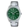 Casio MTP Series Analogue Quartz (38.5mm) Forest Green Sunray Dial / Stainless Steel Bracelet (MTP-1302PD-3AVEF) – W/Code